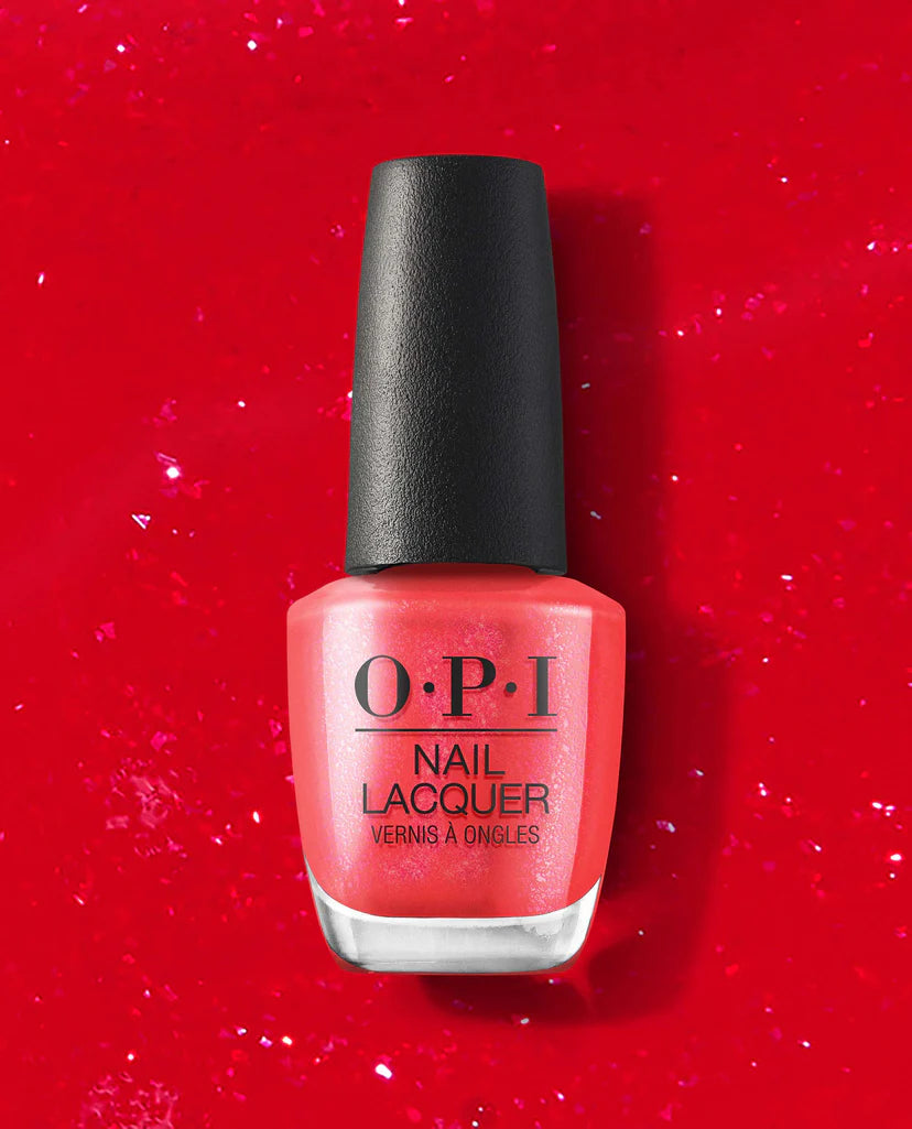 OPI Nail Lacquer - Left Your Texts on Red