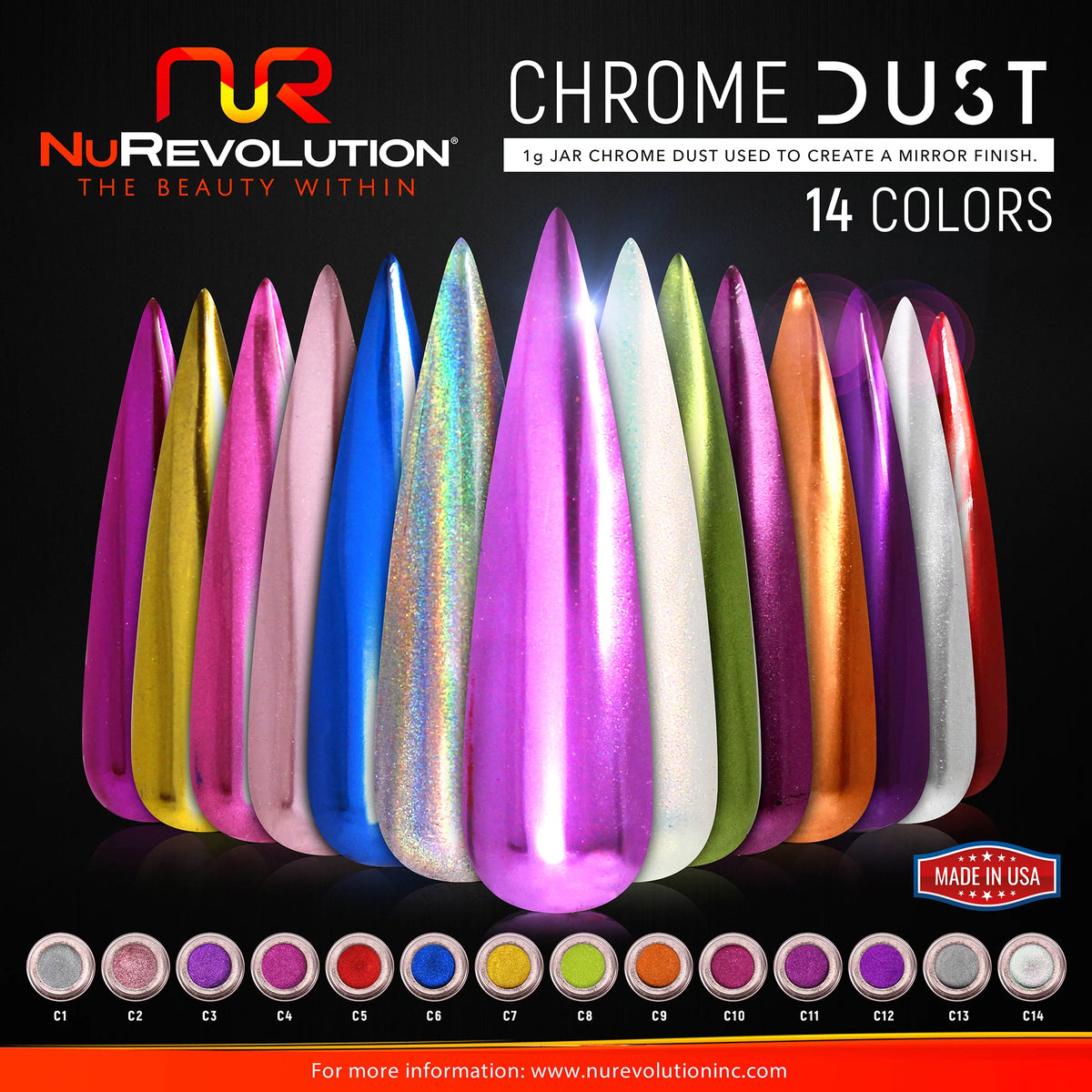 NuRevolution Chrome Powder Collection