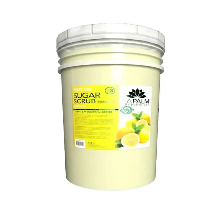 LA PALM Hot Oil Sugar Scrub Lemon Bucket