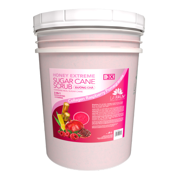 LaPalm Honey Extreme Sugar Scrub Raspberry Pomegranate Bucket