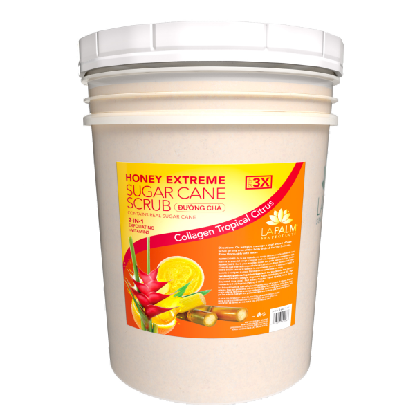 LaPalm Honey Extreme Sugar Scrub Tropical Citrus Bucket