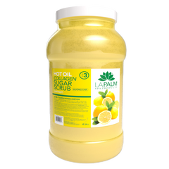 La Palm Hot Oil Sugar Scrub Lemon Gallon