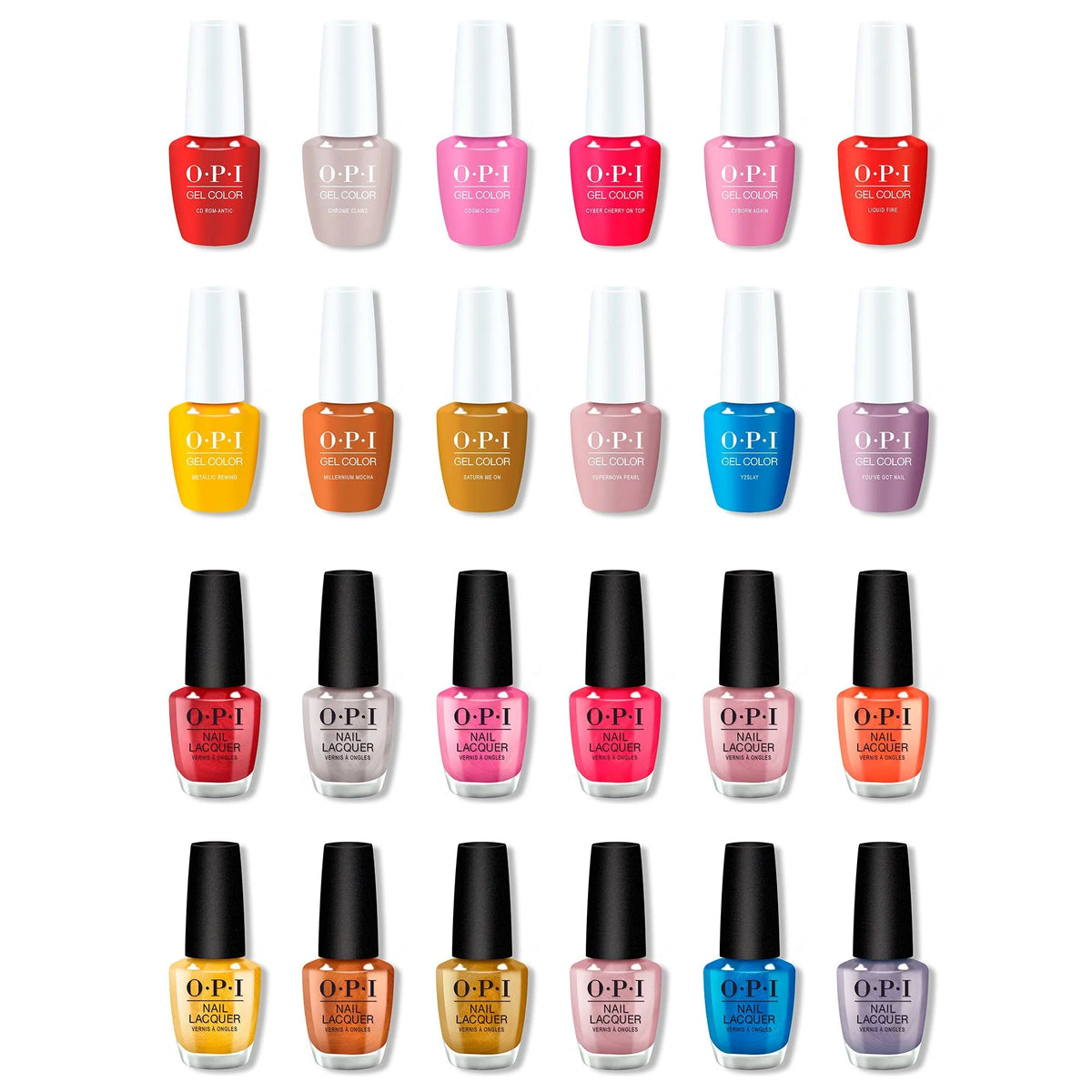 OPI - Gel & Lacquer Combo - Metallic Mega Mix Fall 2024 Collection - 24pc