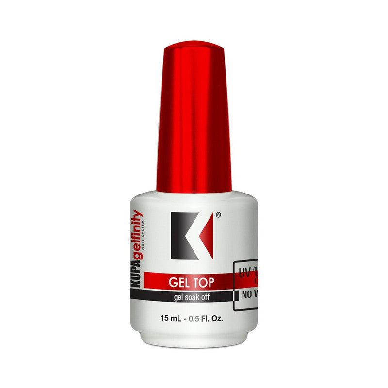 Kupa Gel LED/UV Gel Top No Wipe (Red Cap) 0.5oz