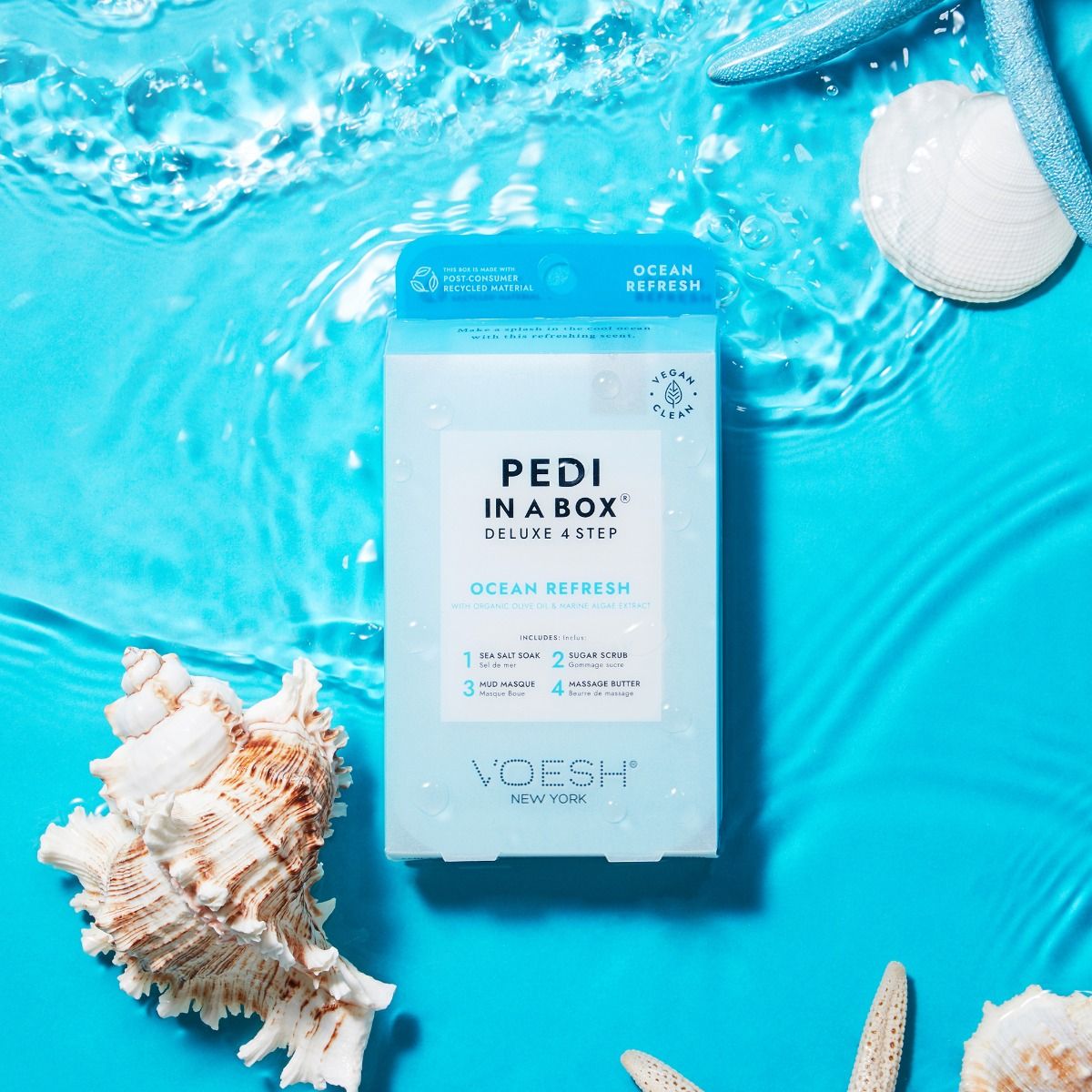 VOESH® Pedi in a Box Deluxe 4 Step Ocean Refresh